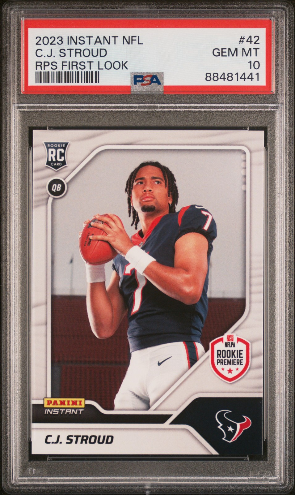 CJ Stroud Panini Instant NFL Rps First Look #42 Base