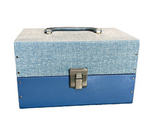 Vintage 8mm Reel to Reel Film Carrying Storage Case for 5" Reels Metal Long Lock