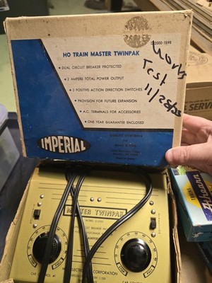 Vintage Ho Scale Mrc Mater Twin Pack Throttle Controller