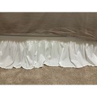 Oeko-Tex twin bed skirts wide elastic not adjustable 15" set of 2