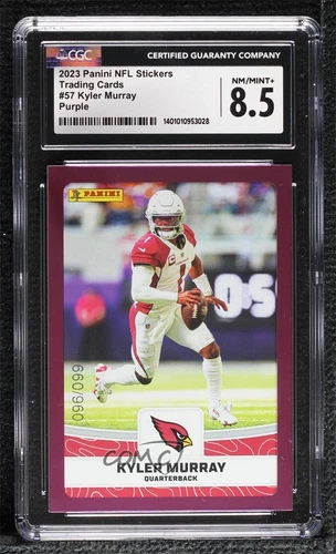 2023 Panini NFL Sticker & Card Collection Purple /99 Kyler Murray #57 CGC 8.5