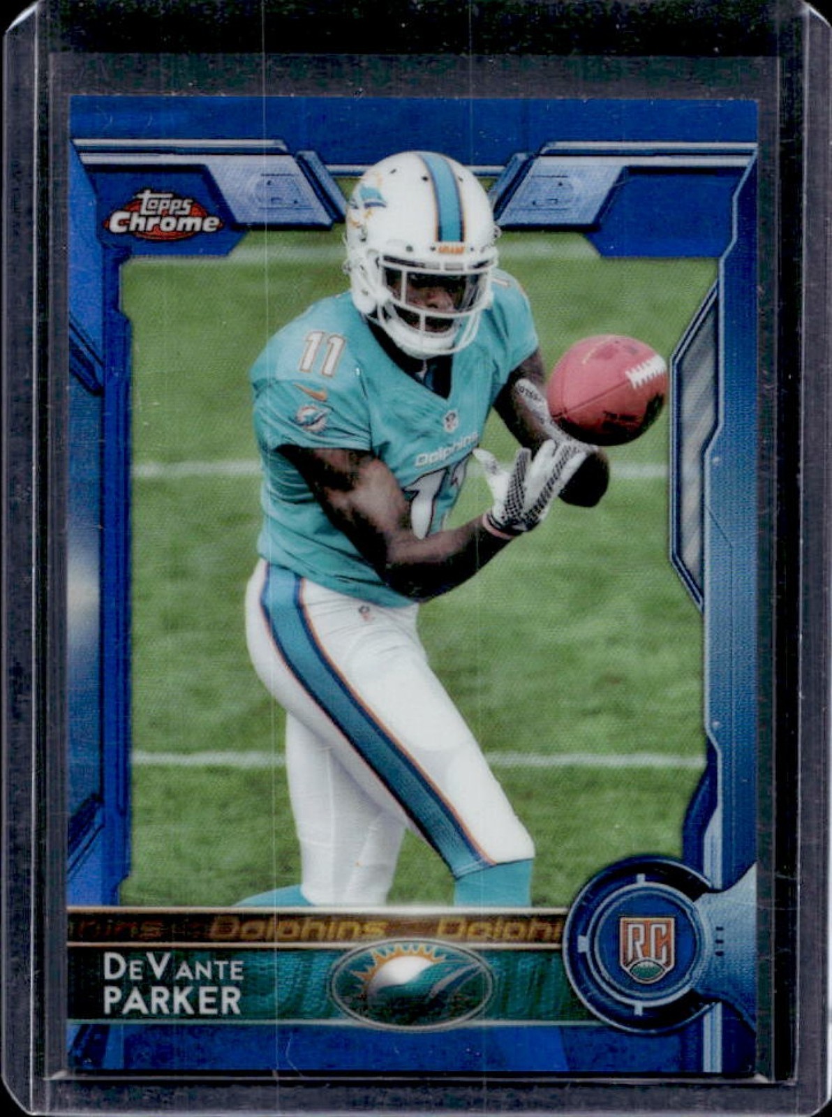 DeVante Parker Topps Chrome #103 Blue Refractor