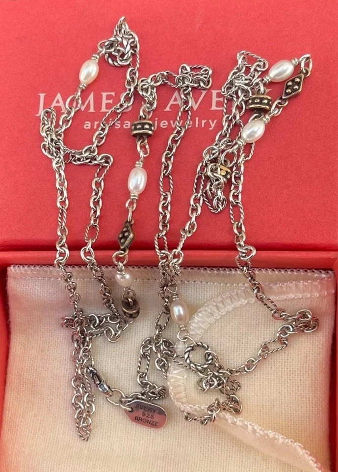 Collar James Avery Marjan retirado con perlas cultivadas Foto 4 de 4