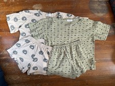 Indy And Pippa Sets 8T EUC YIN YANG AND STARS AND MOON Girls Boutique Short Set