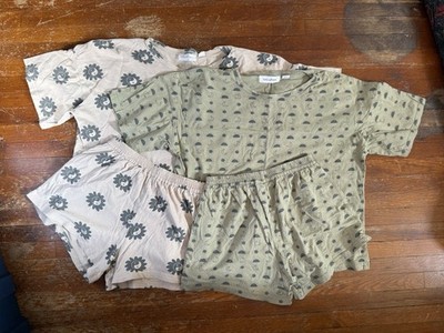 Indy And Pippa Sets 8T EUC YIN YANG AND STARS AND MOON Girls Boutique Short Set