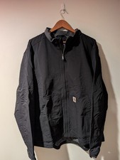 Carhartt Super Dux Relaxed Fit Full Zip Lightweight Work Jacket Black Men's XL