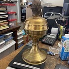 Antique Ornate Miniature 10’5 Inch Brass Oil Lamp NO LAMP SHADE — photo 1