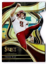 2023 Panini Select Club Level - Tress Way #213 Red & Yellow Prizm Die-Cut 