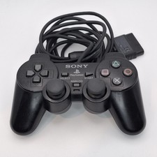 PS2 Controller SCPH-10010 Black Sony PlayStation 2 Dual Shock Joypad (A)