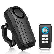 Anti-Theft Bike Alarm with Mount, 113dB Burglar Vibration Motorcycle Bicycle Al