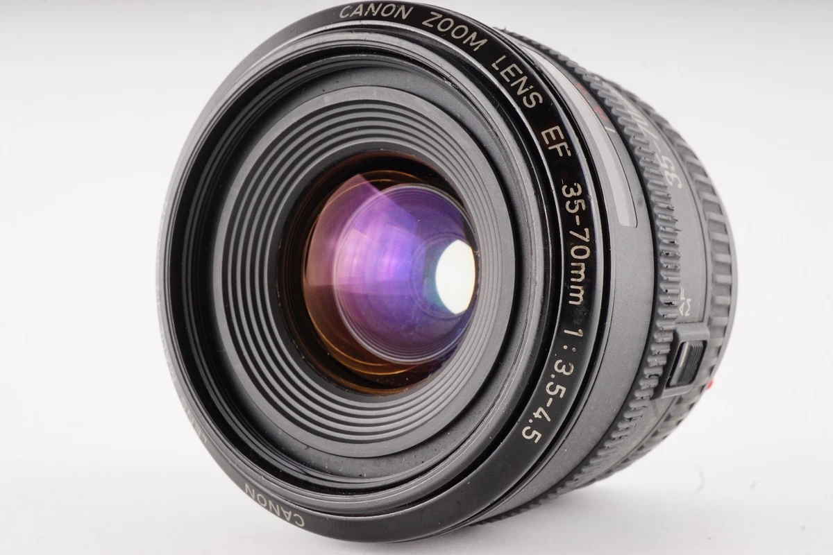 Canon EF Camera Lenses 35-70mm Focal f/3.5-4.5 Maximum Aperture