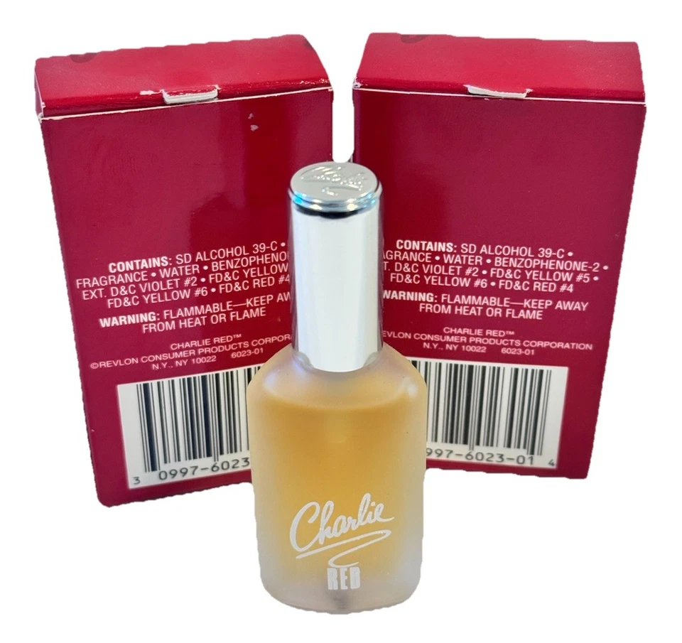 2 одеколона-спрея Charlie Red Revlon 0,5 унции 2 X 0,5 унции 2 шт. - Изображение 2 из 2