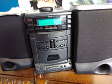 JVC UX-C7 Black Micro Component System 6-Disc CD Changer And Cassette Player