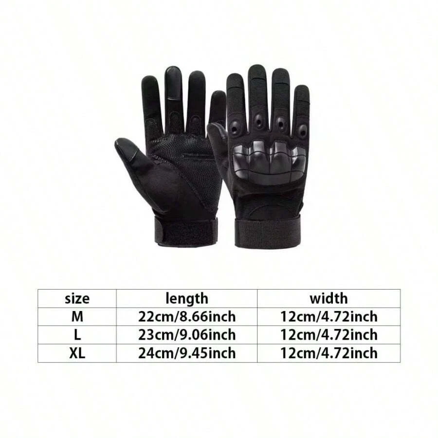 Guantes tácticos de dedo completo caza montar moto exterior pantalla táctil guantes Foto 2 de 2