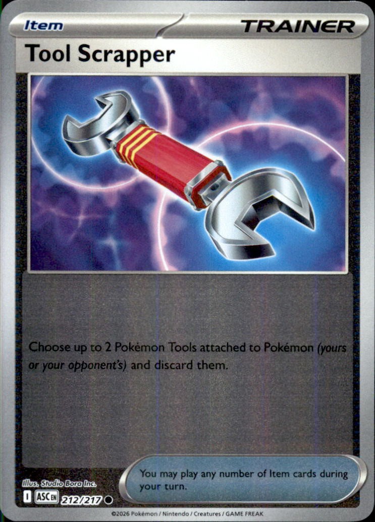 Tool Scrapper Reverse Holofoil Common ME: Ascended Heroes 212/217 NM