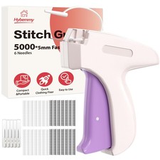 Hybemmy Stitch Gun for Clothes, Tagging Gun, Quick Clothing Fixer, White