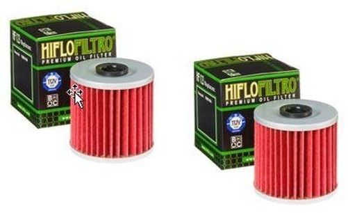 2X Hiflo HF123 Oil Filter Fits Kawasaki Kef 300 01-03 Kfx Kl Klf Klx