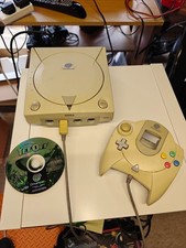 Sega Dreamcast - tested & working - Original Controller & Tee Off Game