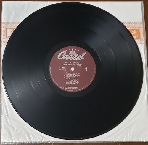 Billy Squier Emotions In Motion LP Black Vinyl South Korea 1982 VG+!! - Picture 2 of 5