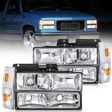 Headlight Assembly Compatible with 1988 1989 1990 1991 1992 1993 Chevrolet