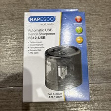Rapesco USB Electric Pencil Sharpener Black PS12-USB