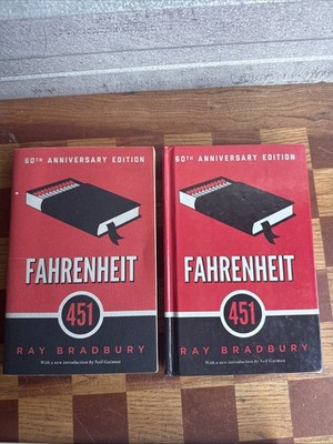Fahrenheit 451 by Ray Bradbury Log Of 2 Paperback And Hardcover Used