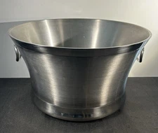 Large Frontgate Optima Beverage Tub Stainless Steel 17"x9.5" 