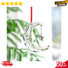 New in Original Box 100% SWAROVSKI Crystal Holiday Magic Moon Ornament