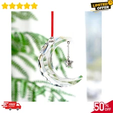 New in Original Box 100% SWAROVSKI Crystal Holiday Magic Moon Ornament