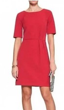 Banana Republic 6 Classic Red Sheath Dress Office Party Valentine  Cocktail