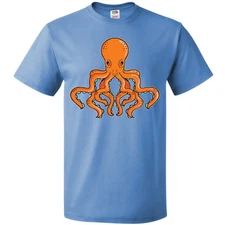 Inktastic Orange Octopus T-Shirt Sea Life Sun Cephalopod Creature Family Vacay