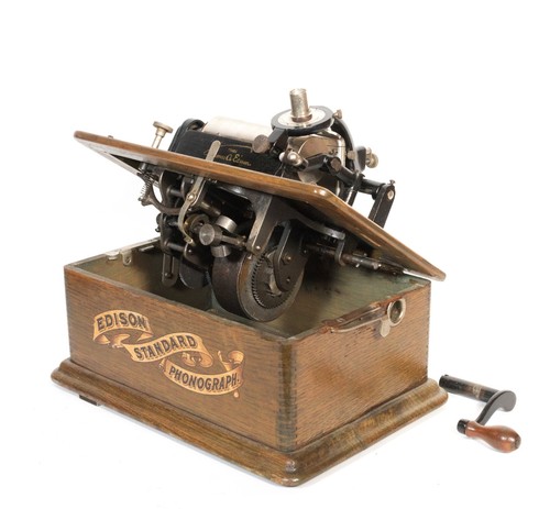 1903 Edison Standard Phonograph w/Orig. Edison Horn & Shaver * No Repro Parts - Picture 8 of 14