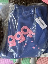 Size S- Sp5der Angel Number Sweatpant Blue SP...