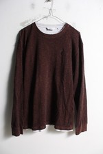 Next Mens Waffle Knit Jumper Sweater Maroon - Size Large L D85 