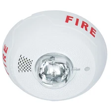 System Sensor Pc4wl Horn Strobe, Marked Fire, Wall Or Ceiling