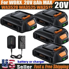1~4pack 20V 3.0Ah Extend Lithium Battery For WORX WA3520 WA3525 WA3575 WG155