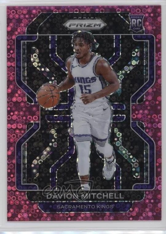 2021-22 Panini Prizm Fast Break Pink Prizm /50 Davion Mitchell #312 Rookie RC