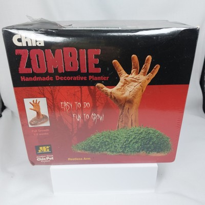 2014 Chia Pet Zombie Restless Arm  Handmade Decorative Planter  New Sealed