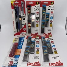 Pentel Twist-Erase Automatic Pencils 3-pks 0.5mm Fine, 1-pk 0.7mm Med, 1 PM 0.7