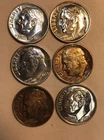 Lot of (6) Proof Roosevelt Dimes. High Grades. Mixed Dates. ON SALE