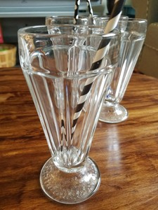 milkshake glasses