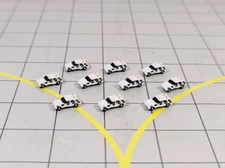 10x AIRFIELD SECURITY CARS 4x4 Airport Vehicles GSE Scenery Models 1:500 Scale