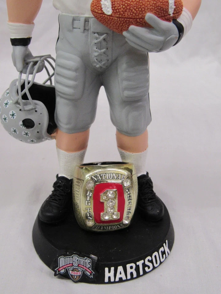 Ohio State OSU Ben Hartsock Legends of Shoe Bobblehead Blanco con Anillo #/2003 Sin usar, en caja Foto 3 de 4