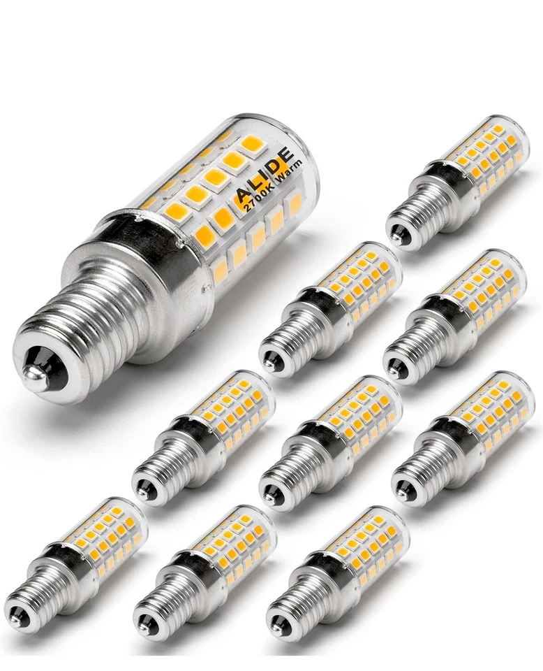 🔥E12 White LED Corn Bulbs 5W6000K Candelabra Ceiling Fan Light Bulbs Daylight - Image 4 of 4