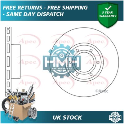Fits Renault Master 1998- Vauxhall Movano 1998-2010 Brake Disc Front Poppy