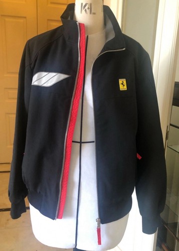 Ferrari California Embroidered Racing Jacket Water And Wind Repellent NW Size L - Picture 3 of 7