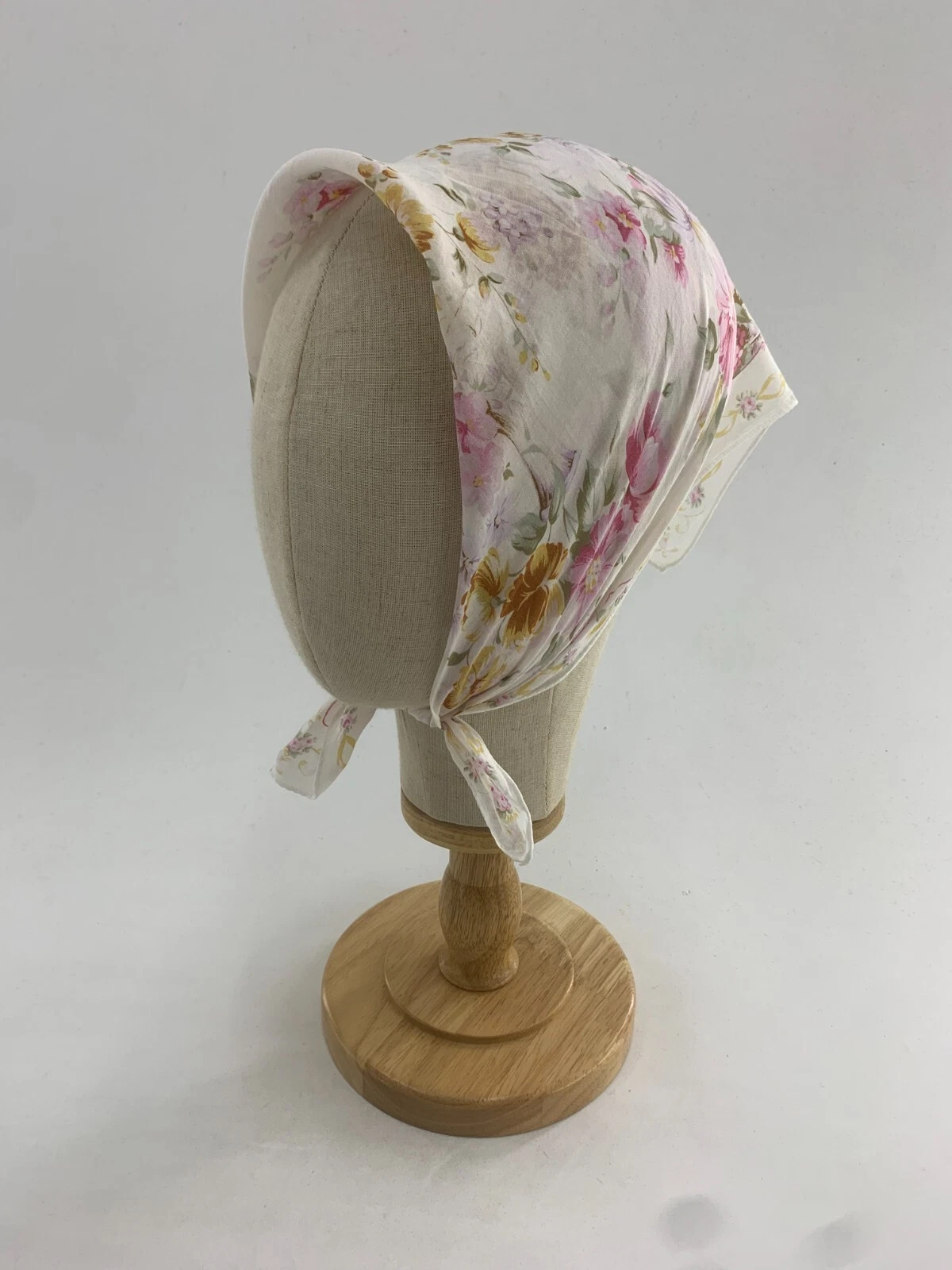 Mouchoir vintage Paolo Gucci floral bandana poche carré enveloppant foulard