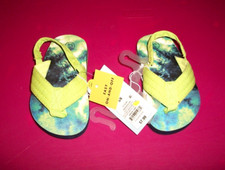 NEW WITH TAGS CAT AND JACK INFANTS TODDLER SLIP ON SANDAL SHOES UNISEX EASY ON