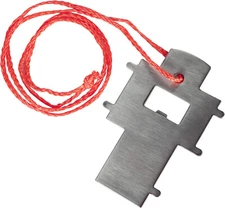 BOATER SPORTS Universal deck key with lanyard used to loosen and or tighten