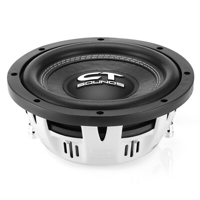 #ad #ad CT Sounds Hydro 8quot; 600 Watt Dual 4 Ohm Shallow Mount Car Subwoofer $89.99